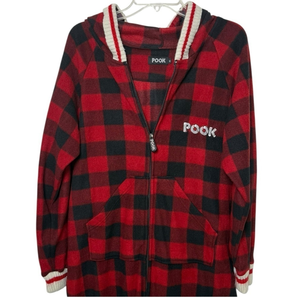 The Pook Onesie Red (Adult Unisex) Size Medium One Piece Pajama - Picture 4 of 7